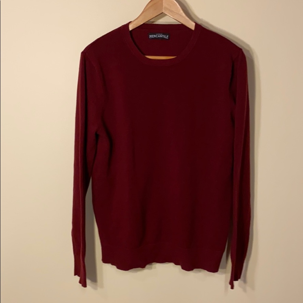 J. Crew maroon sweater